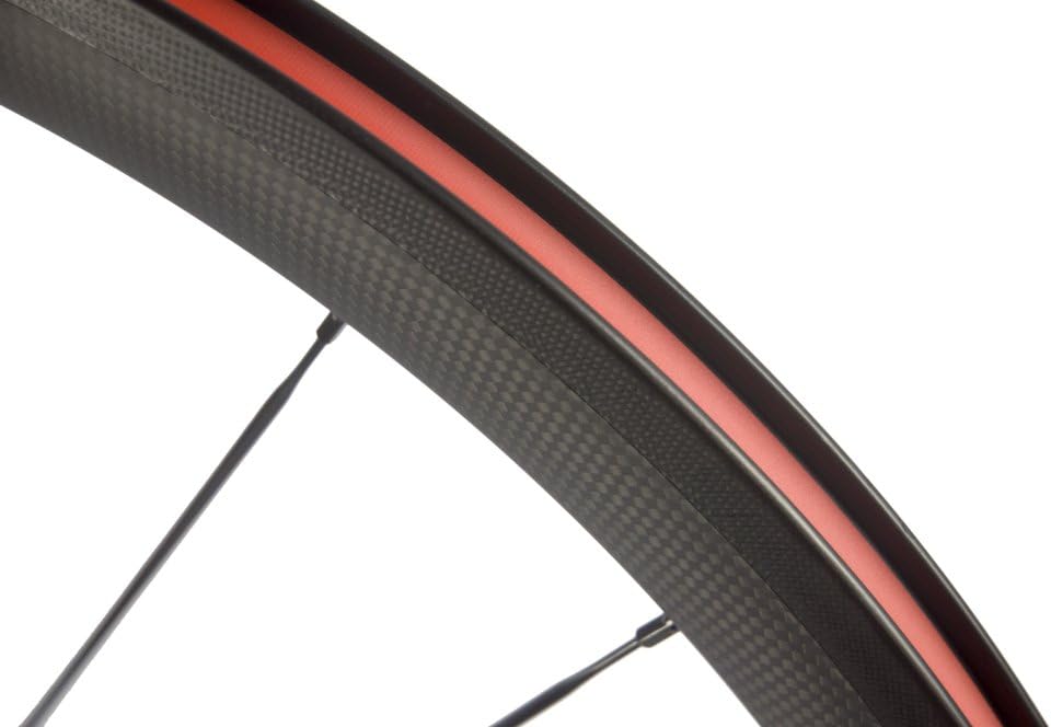SunRise Bike 1 Pair of Road Bike Carbon 700C Clincher Wheelset Super Light Bicycle Wheels 38mm Depth (fit for Shiman0 Cassette)