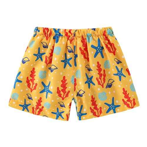 Boys Swim Trunks Toddler Broad Swim Shorts Quick Dry Kids Bathing Suit Boy Swimsuit Set with Pockets