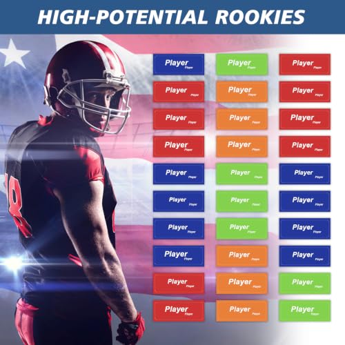Football Draft Board 2026 - 5ft x 3.3ft for 14 Teams & 20 Rounds, Includes Labels