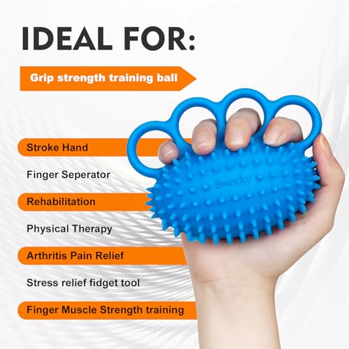 Stress Balls for Adults 2 Pack - Hand Exercise & Grip Strength Trainer