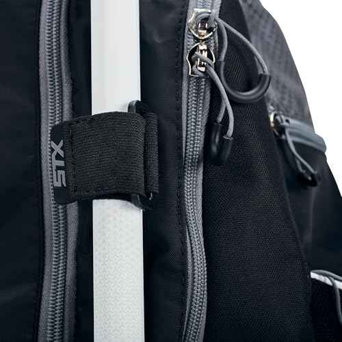STX Lacrosse Sidewinder Lacrosse Backpack, Black/Red