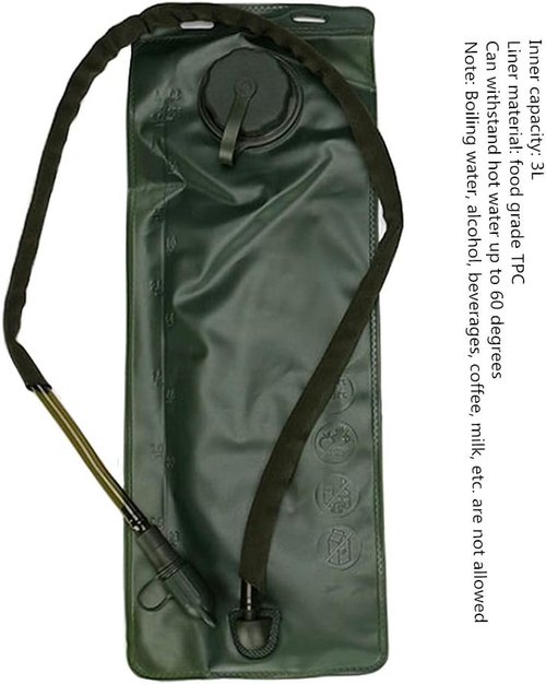 HWZ US Army 3L 3 Liter (100 Ounce) Hydration Pack Bladder Water Bag Pouch Hiking Climbing Survival Outdoor Backpack 43x18cm