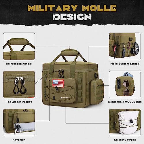Maelstrom Tactical Lunch Box 15L Khaki with Detachable MOLLE Bag