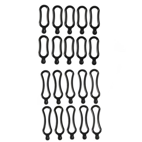 Leadigol 20 PCS Elastic Silicone O Rings, Bicycle Light Silicone Straps Headlamp Installation Mount Rings Cycling Bicycle Straps for Headlamp Headlight