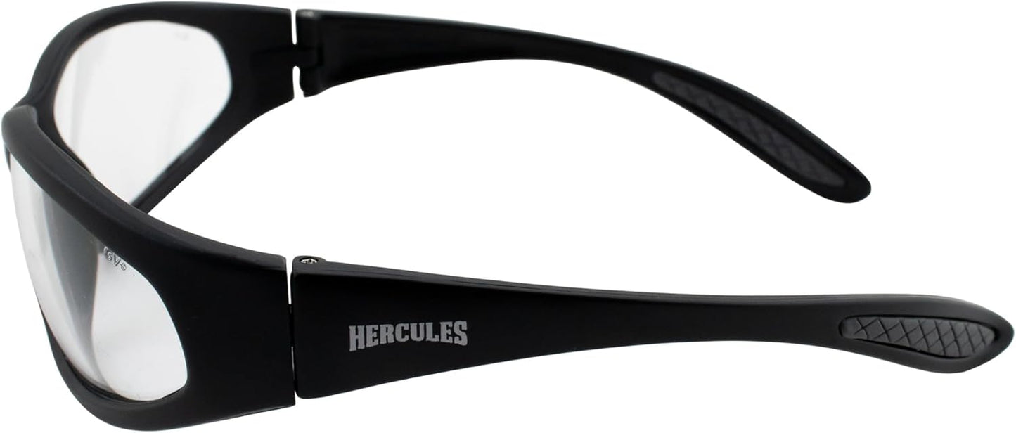 Global Vision Three (3) Pairs Hercules Safety Sunglasses with Clear, Smoke, and Yellow Lens