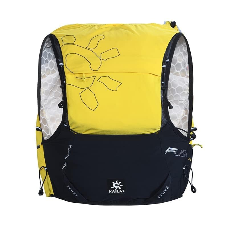 KAILAS AIR 13L Running Vest Hydration Backpack Hydration Vest Water Backpack Lightweight with Two TPU Water Bladders for Women Men Trail Cycling Hiking Black/Yellow S