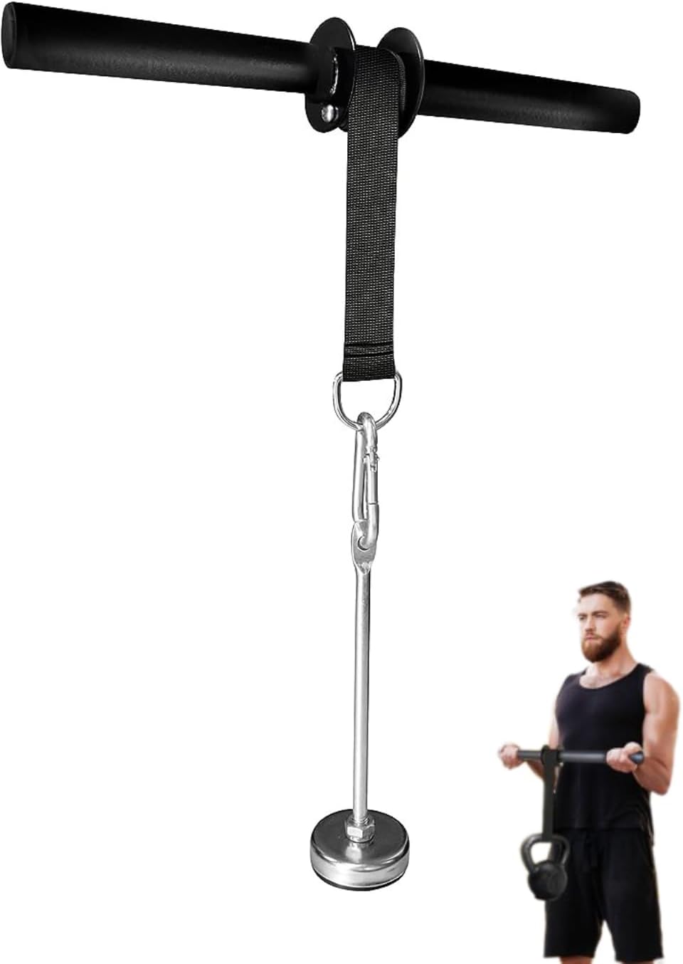 Yes4All Wrist and Forearm Blaster - Wrist Roller & Forearm Roller for Training, Workout - Wrist/Arm Blaster - Fit 1-inch Standard & 2-inch Olympic Weight Plates