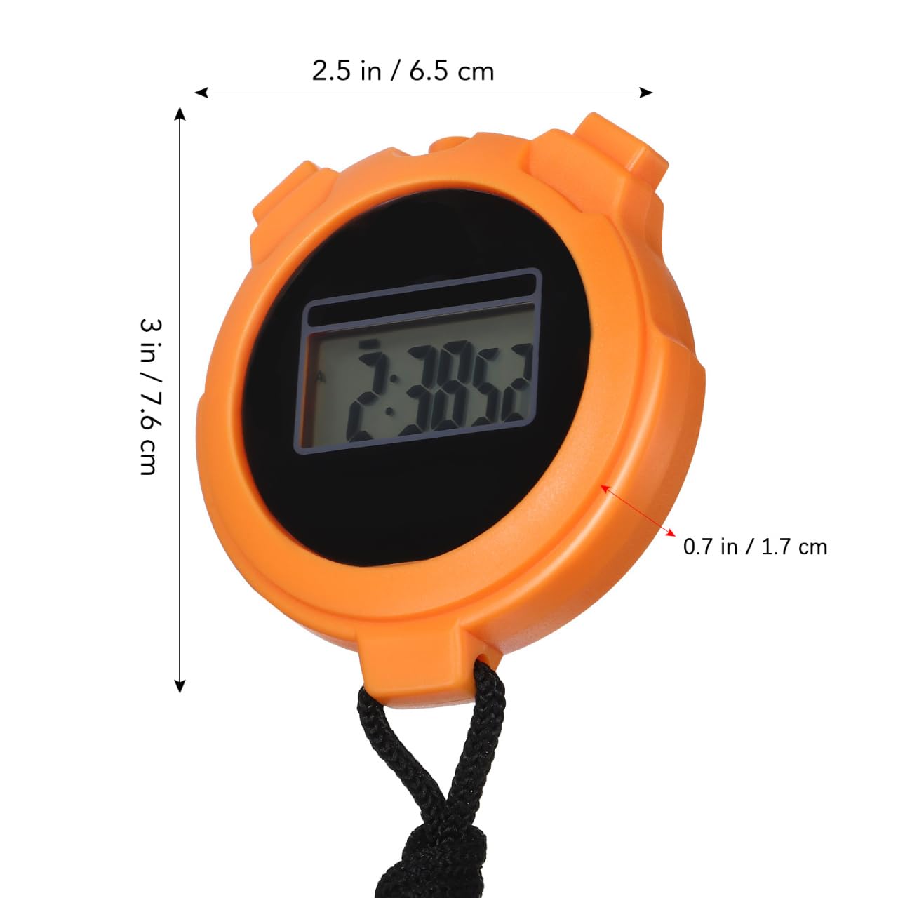 2pcs Referee Stop Watch Stop Watches Timer Timing Stop Watch Stop Watches for Sports Stop Watches for Running Timer Abs Display Screen Fitness Portable