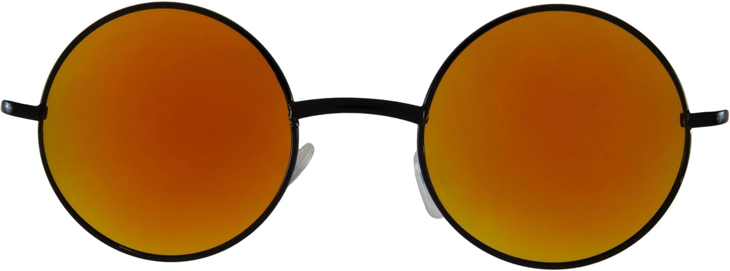 OWL Round Sunglasses Metal Frame Hippie Sunglasses UV400 Polycarbonate Circle Lens John Lennon Sunglasses for Men Women