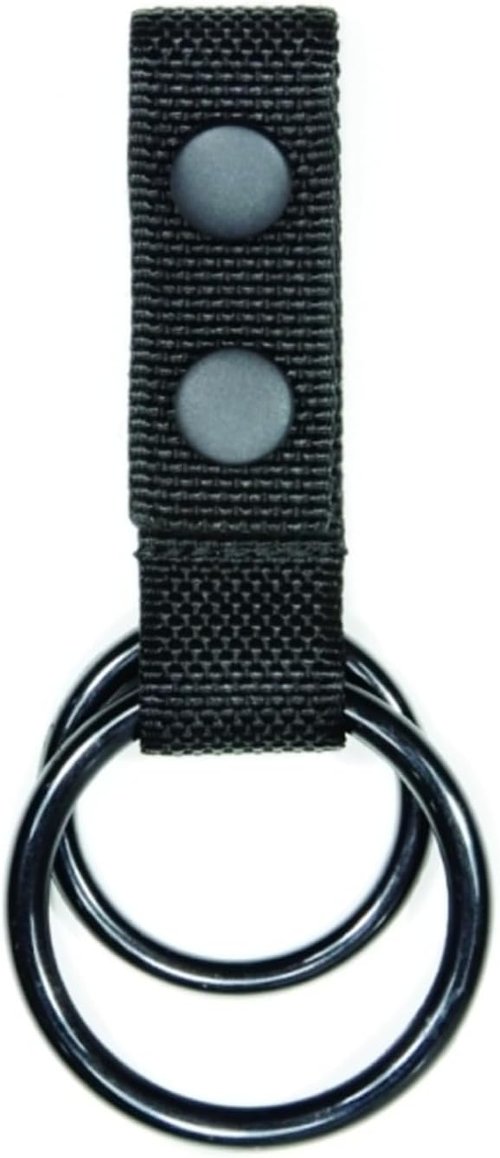 Hero's Pride Flashlight Ring Holder, Nylon Flashlight Holster for Duty Belt, Double C and D Cell Flash Light Holder Combo, Tactical Belt Keeper, Durable and Lightweight Design, EDC Duty Gear