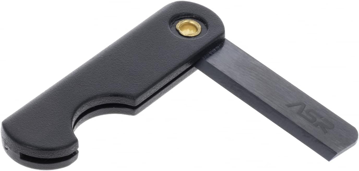 ASR Tactical Folding Ceramic Razor Blade, Micro EDC Escape Knife Survival Tool