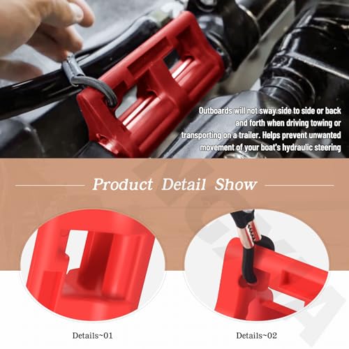 4-Inch Hydraulic Steering Lock for Outboard Motors - Boat Trailer Security