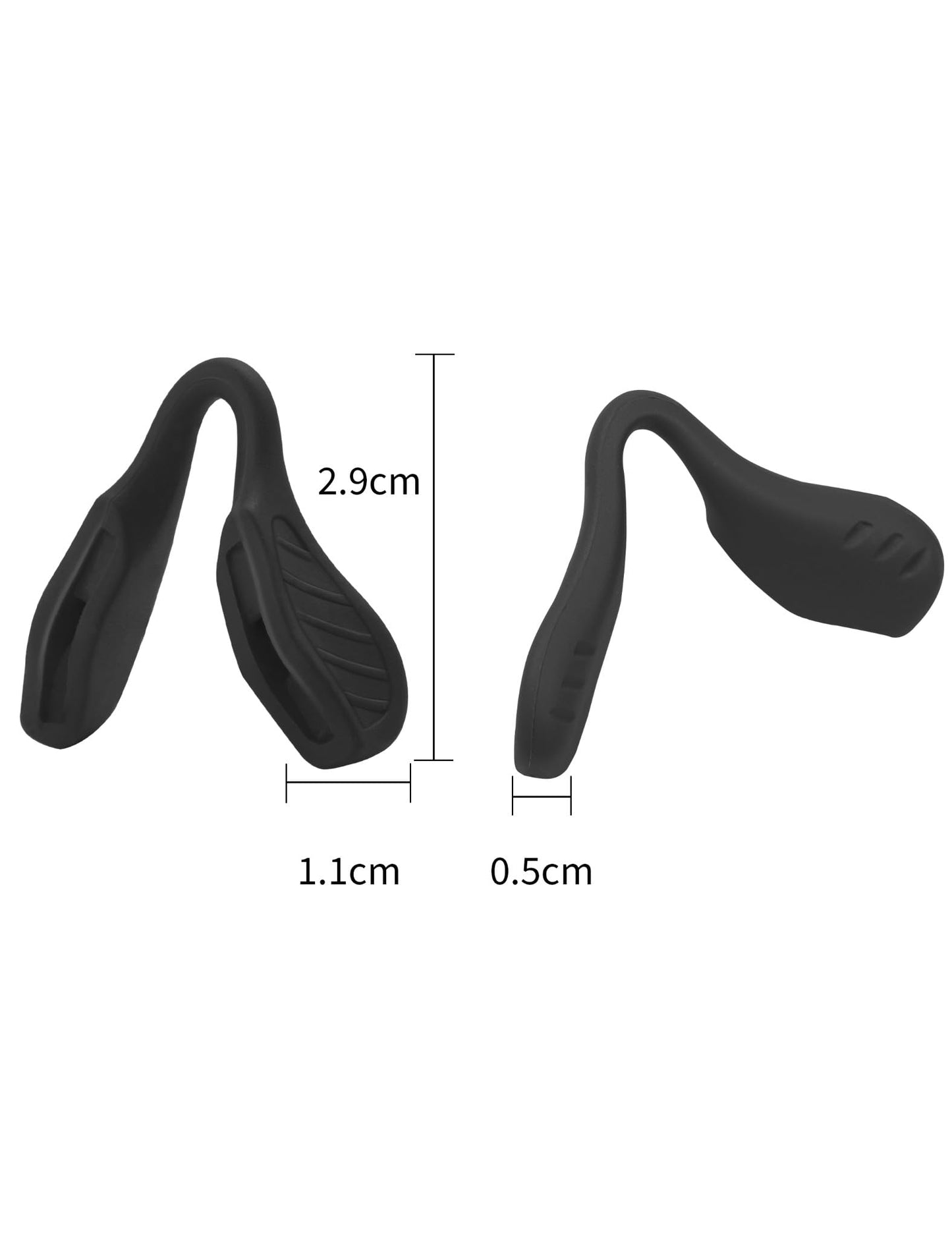 EZReplace Replacement Nose Pads for Oakley Radar Path/Radar Pitch/Radar EV Path/Radar Edge/Radar XL/RadarLock Path Sunglasses 4 Pairs (Black)