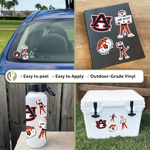 Auburn Tigers Sticker Decal - College Fan Vinyl Sticker for Laptops Water Bottles