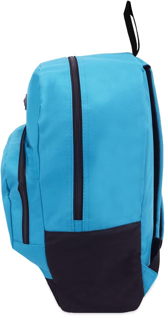 Everest Classic Backpack with Front Organizer, Turquoise, One Size