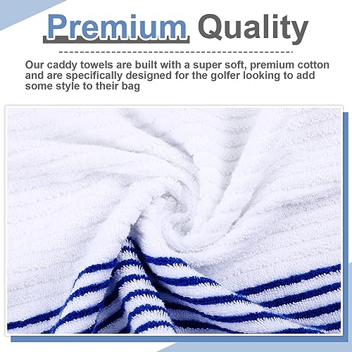 Mixweer Large Golf Caddy Towel 22x42 Inches - Dual Classic / 4 Pack