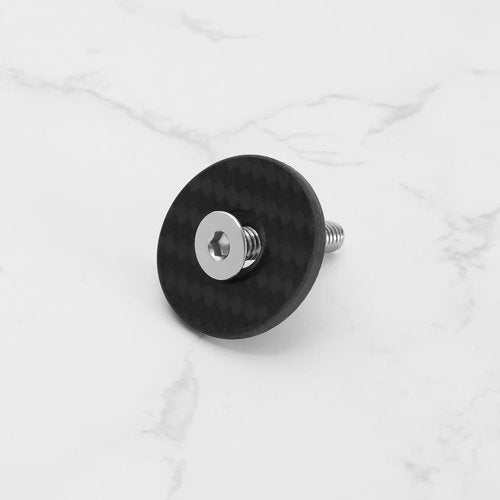 SING F LTD Carbon Fiber Headset Top Cap with Steel Screw M6 x 35mm for 1-1/8 Inch Bicycle Steering Tubes MTB Road Bike Parts Cycling Components