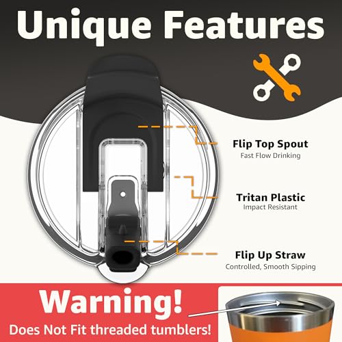 Replacement Straw Lid for Yeti Rambler & Hydroflask 26oz-42oz - Variation 1