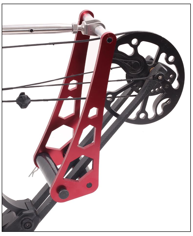 AMEYXGS Compound Bow Press Archery Aluminium Alloy Archery Ratchet Bow Press Portable Bow Press Ratchet Bow Press Open Tool Accessories Bow String Replacement Tool (Red)