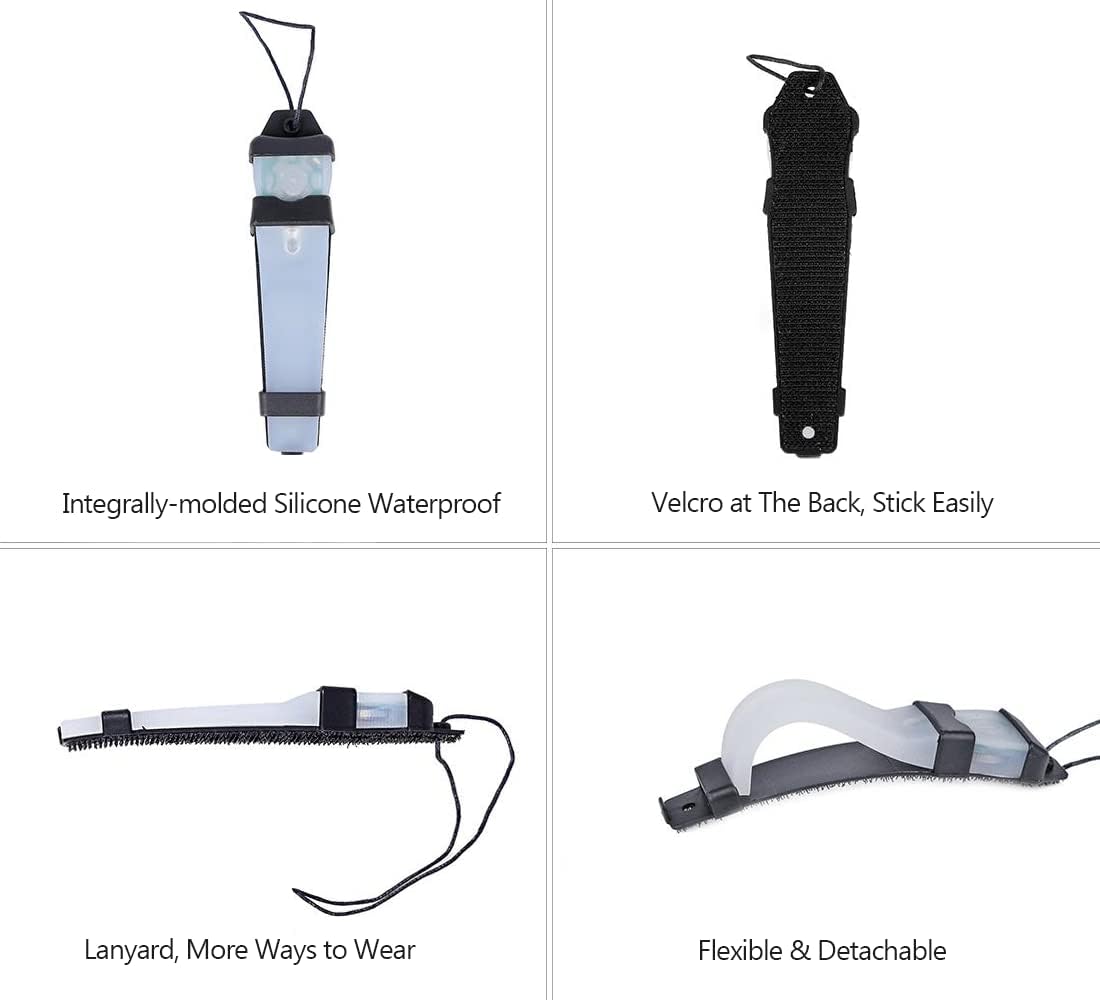 2Pcs Personal Identification Light Tactical FMA Helmet Safety Flashing Signal Light for Outdoors