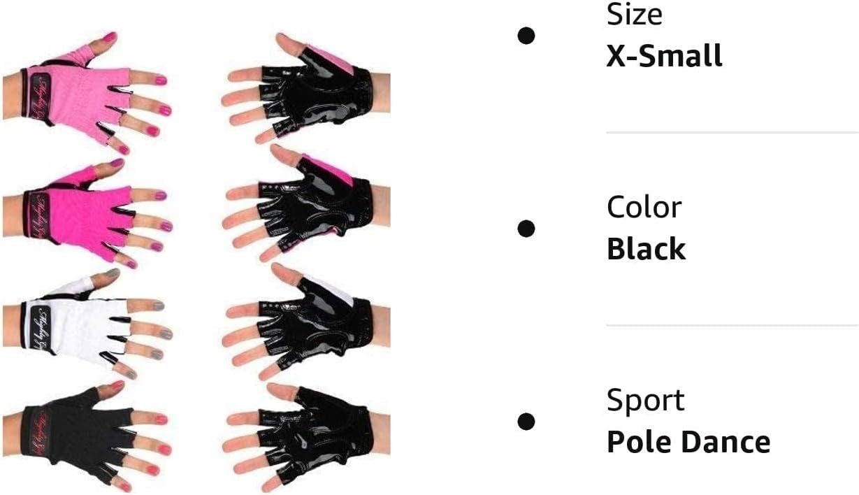 Mighty Grip Pole Dancing Gloves with Tack Strips for Gripping The Pole (1 Pair)
