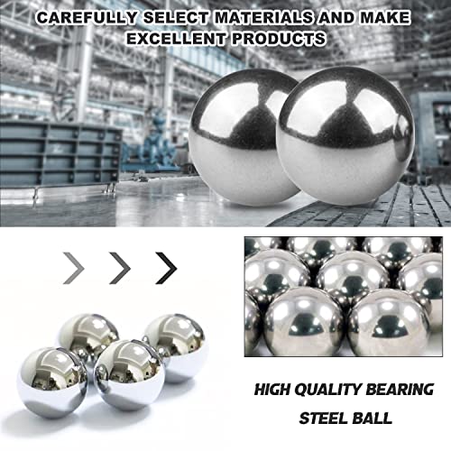 1.5 Inch Steel Ball Bearings - Assorted 38mm Bicycle Bearing Balls - 2 Pieces