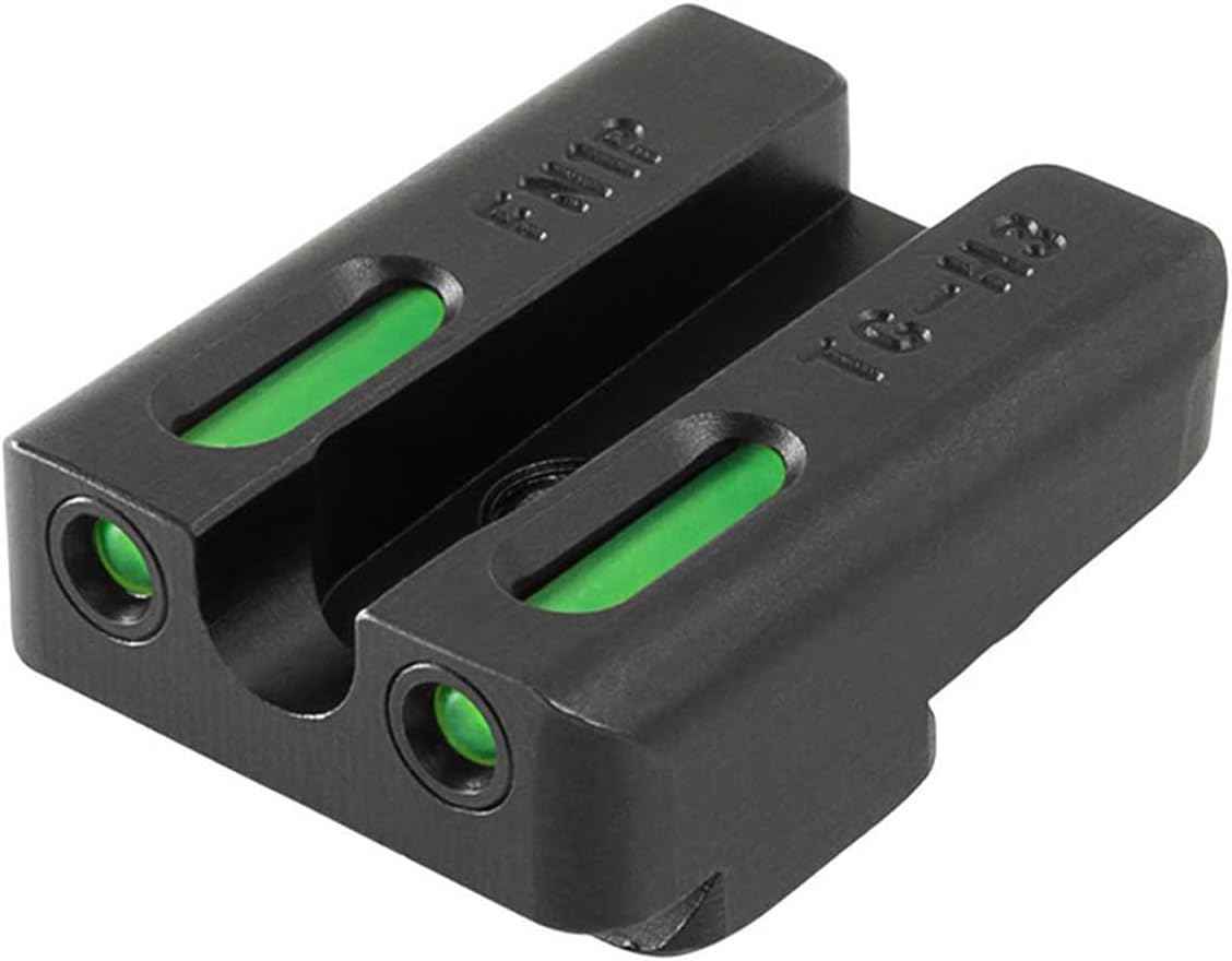 Truglo TFX PRO Night Sight for Handguns - Glowing Tritium & Fiber Optic, Compact & Durable