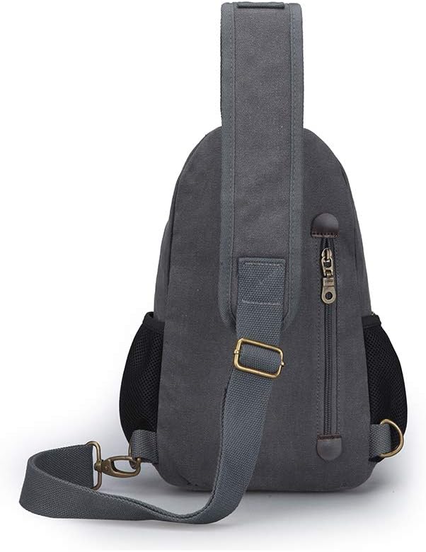 Sling Bag Pack Canvas Shoulder Sling Backpack Small Crossbody Chest Bag for ipad mini
