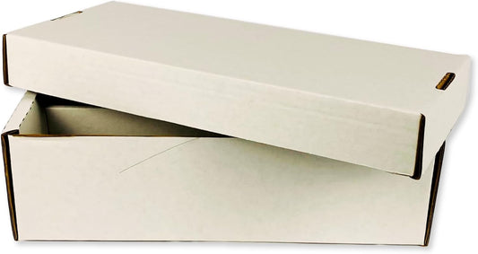 (10) Shoe 2 Row Storage Box (1600 Ct.) - Corrugated Cardboard Storage Box - Baseball, Football, Basketball, Hockey, Nascar, Sportscards, Gaming & Trading Cards Collecting Supplies by MAX PRO