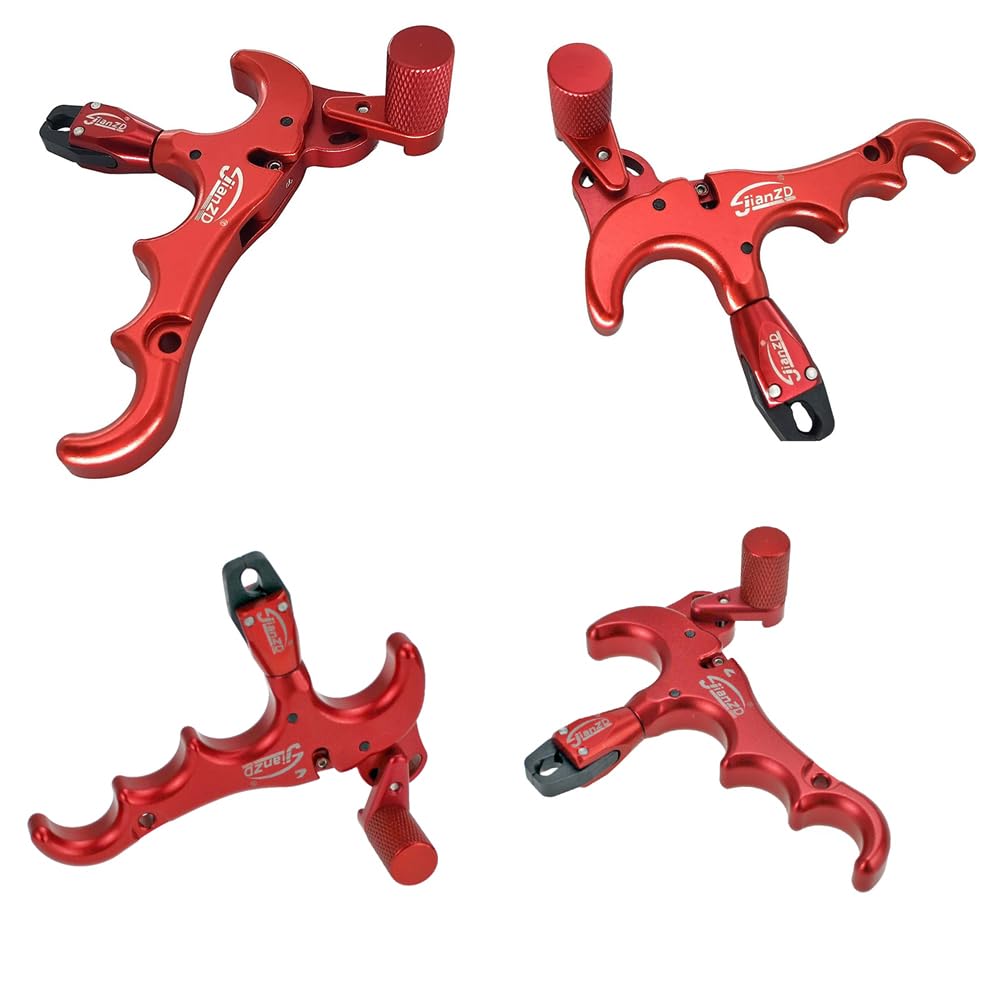 JIANZD Bow Release for Compound Bow, Archery Release 360° Rotatable Thumb Release for Compound Bow
