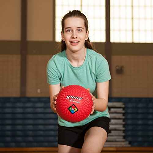 Champion Sports Playground Ball ? High-Bounce 2-Ply Construction, Durable Red Ball for Throwing, Catching & Kicking - Multiple Sizes (5", 6", 7", 10", 13", 16")