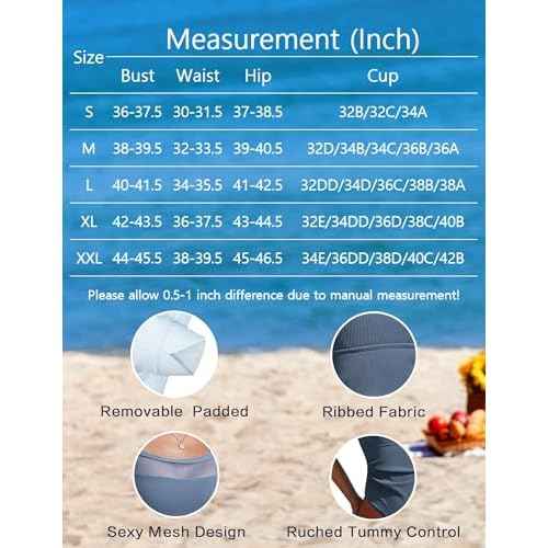 AI'MAGE Women's Ribbed One Piece Swimsuit Tummy Control Ruched Bathing Suit Sexy Mesh Swim Suits Crisscross Back Tie Swimwear