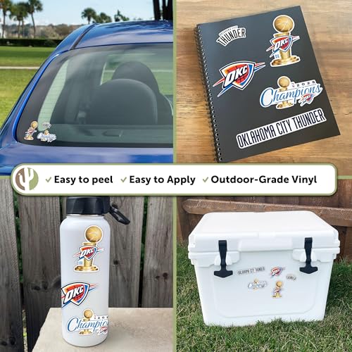 Oklahoma City Thunder Vinyl Sticker Decal for Cups & Laptops - Desert Cactus