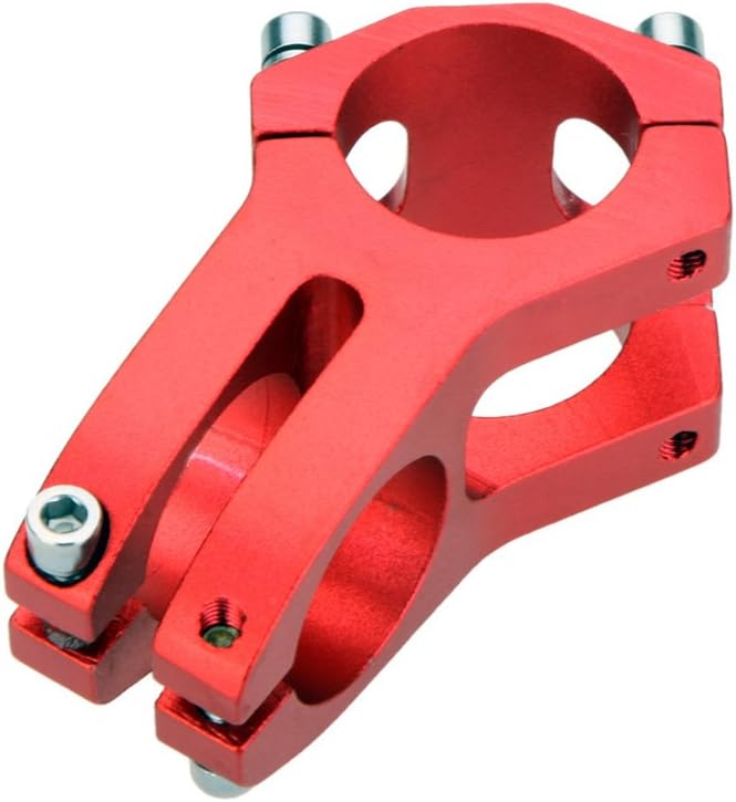 31.8 Stem 45mm Bike Stem Wake Mountain Bike Stem Short Handlebar Stem for Most Bicycle, Road Bike, MTB, BMX, Fixie Gear, Cycling (Aluminum Alloy, Black Blue Gold Red)