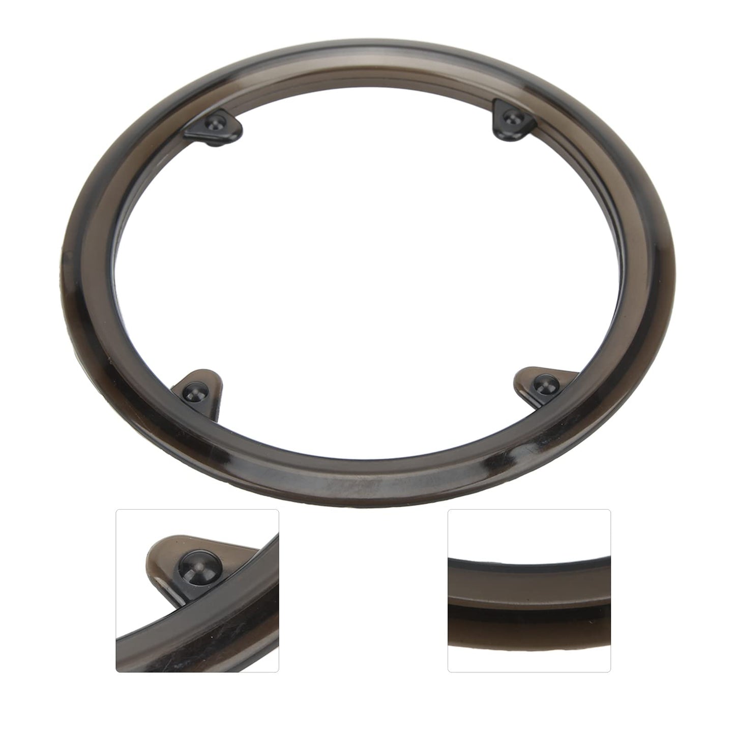 Chainring Chain Guard, Sprocket Protective Cover with 4 Holes Plastic Chainwheel Protective Guard Cover Black