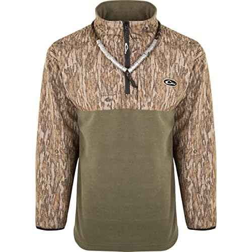 Drake Waterfowl Men's MST Quarter 1/4 Zip Refuge Eqwader Waterproof Windproof Breathable Resistant Outdoor Hunting Jacket