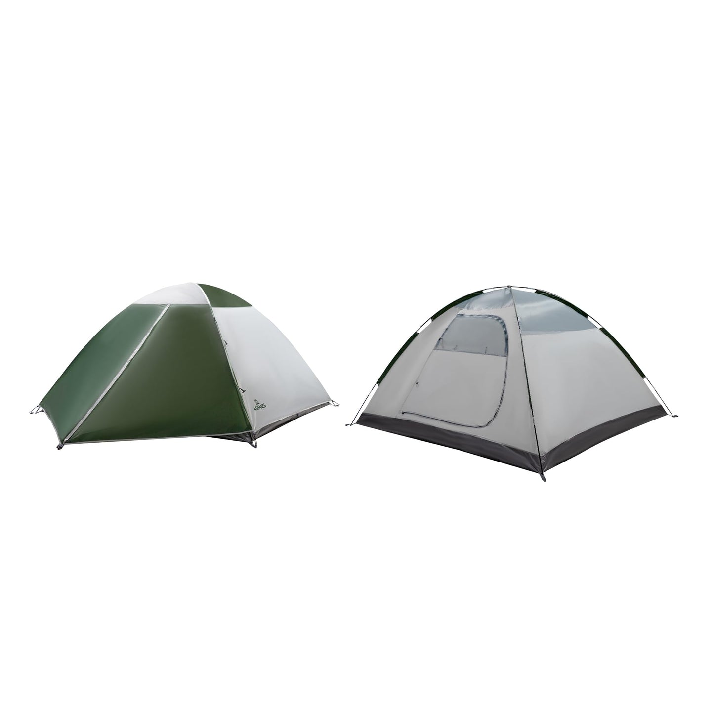 ASFANES Screened Camping Tent, 4 Person Waterproof, Haven Tent, Backpack Double Layer Shelter, Easy Setup and Portable for Outdoor, Picnic, Army Green.