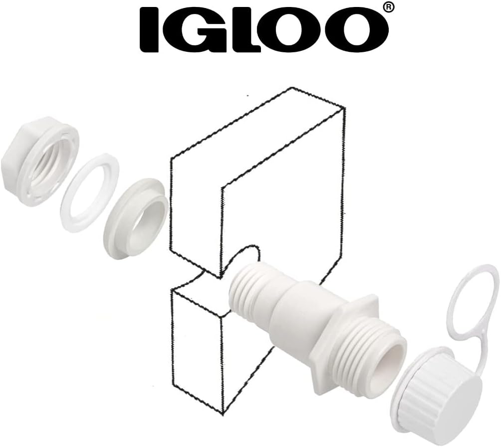 Igloo Replacement Drain Plug Set - Threaded Design (2-Pack) for Coolers