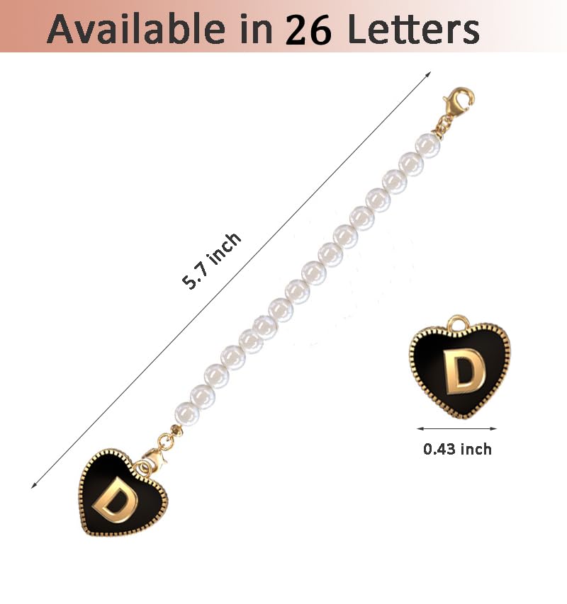Rzjoke Stanley Charms for Handle - Cup Charm Personalized Water Bottle Letter, Initial Charm for Simple Modern Tumbler (Letter D)