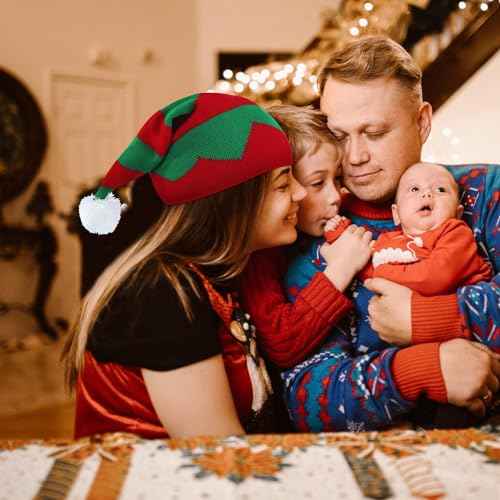 Century Star Christmas Hat Santa Hat Unisex Velvet Holiday Hat Xmas Unisex Classic Santa Hat for New Year Party
