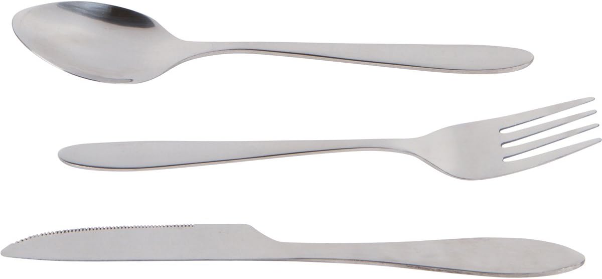 Reusable Travel Utensils with Case | Fork and Spoon Set with Knife and Optional Straws Great Office, Travel, or Camping Accessories | Lightweight, Sturdy Utensils