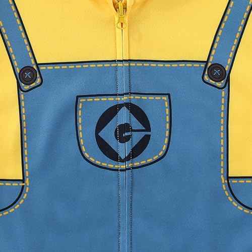 Minions Boys Zip Up Hoodie for Toddler and Big Kids