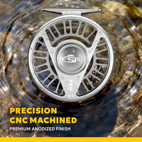 Fly Fishing Reel CNC Aluminum Mid Arbor Lightweight Saltwater Durable