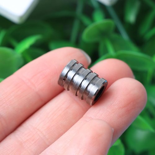 Ximimark 3 pcs Durable Titanium EDC Paracord Lanyard Bead for Outdoor Adventure and Survival