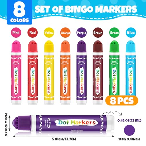 8 Pack Dot Markers for Toddlers Non-Toxic Washable Art Supplies - Variation of THIS listing