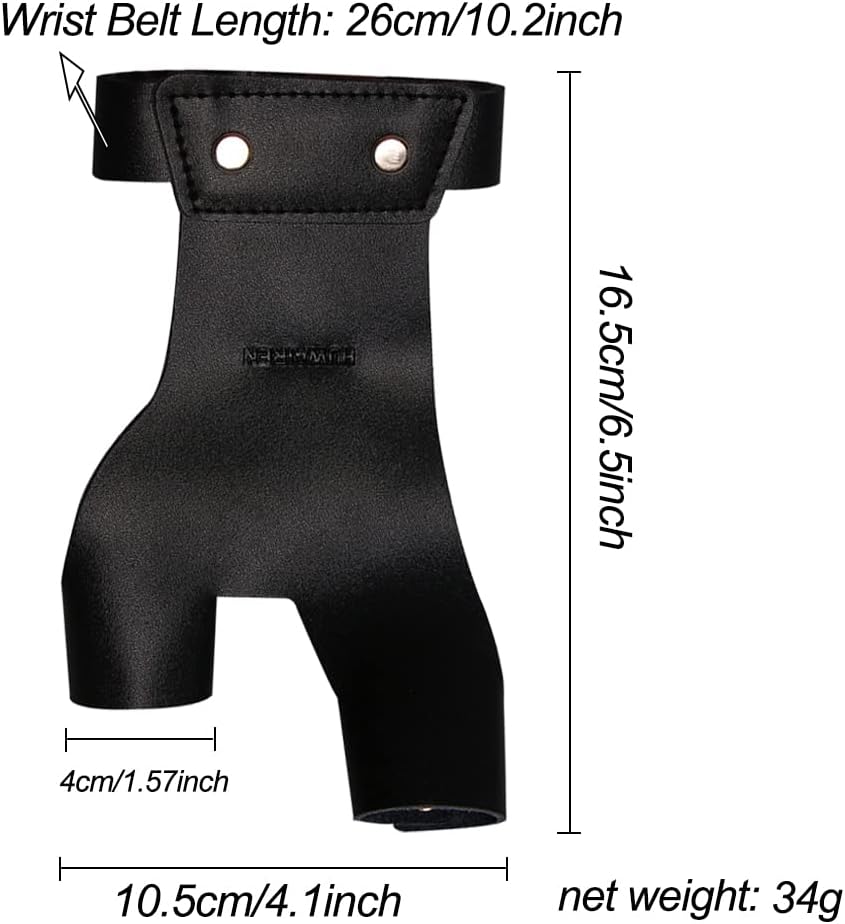 TOPARCHERY Archery Hand Guard Protector Shooting Glove Black for Left Hand (Black)