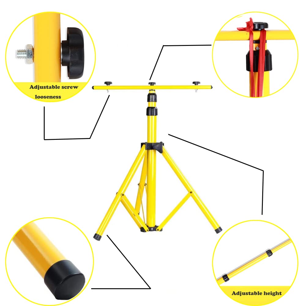 Archery Target Stand for Backyard Targets Shooting Adjustable Foldable Adjustable Hanging Traditional EVA Straw Targets Stand Multi-Application Brackets (Yellow Archery Stand)