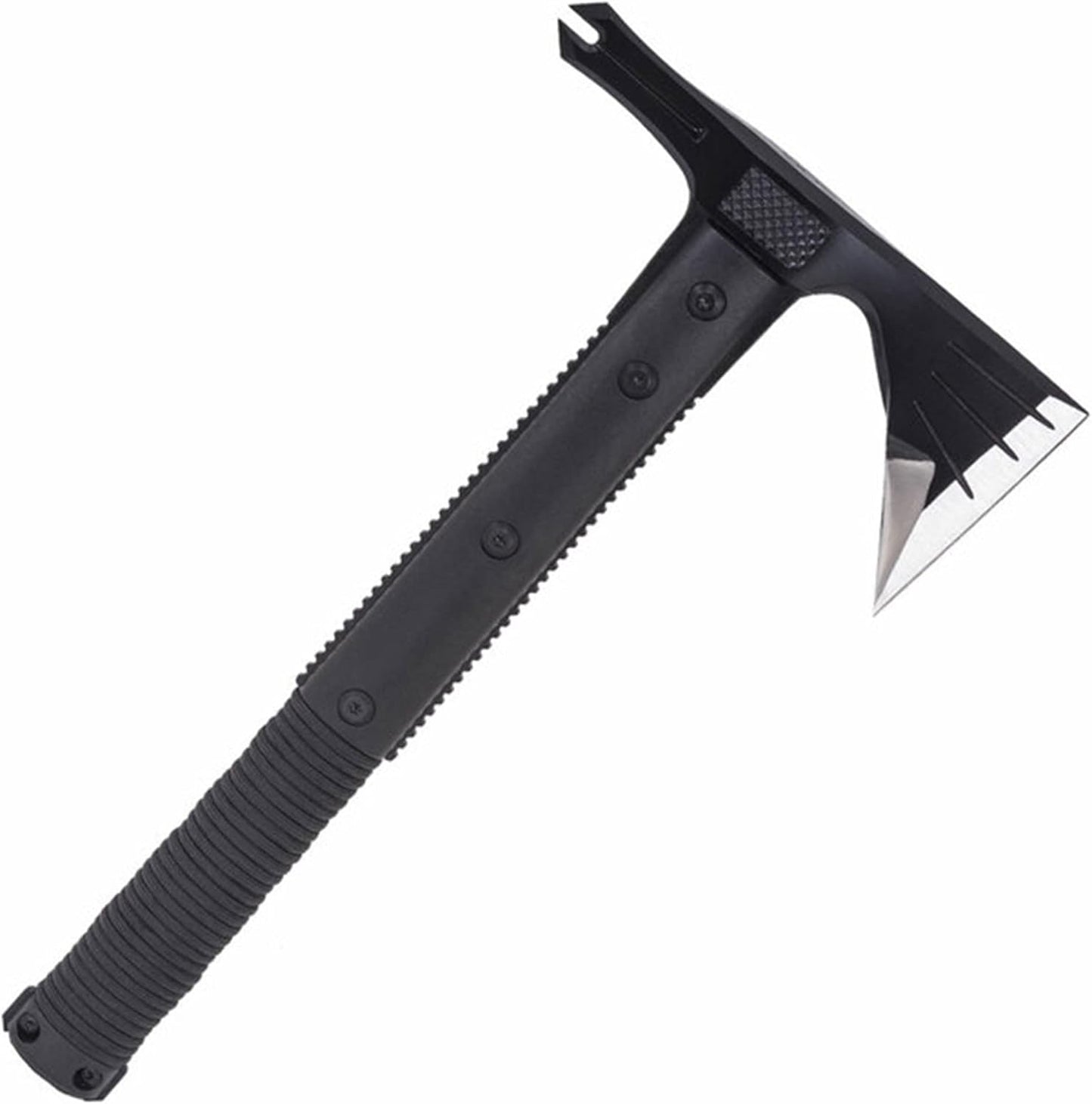 Survival Hawk Tactical Hatchet - Multi-Purpose Outdoor Tool with Fire Starter & Paracord Handle (SK1001-CP), Black