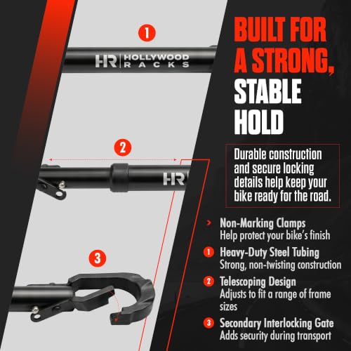 Bike Adapter Bar for Bicycle Rack - Fits Sloping Top Tube Frames