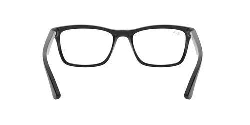 Ray-Ban RX5279 Square Prescription Eyewear Frames, Black/Demo Lens, 57 mm